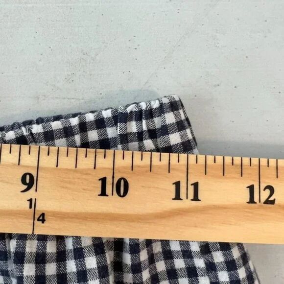 Brandy Melville x John Galt Gingham Tilden Pants Ankle Crop Blue White - Picture 7 of 11